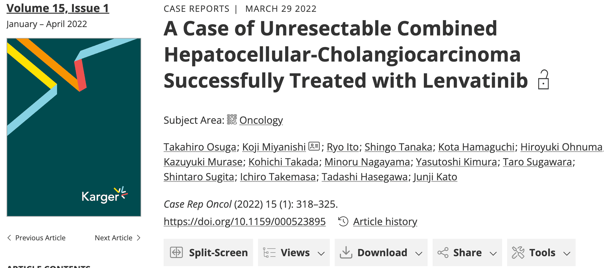 Lenvatinib làm biến mất hoàn toàn tổn thương ở bệnh nhân ung thư gan hỗn hợp hiếm tiến triển