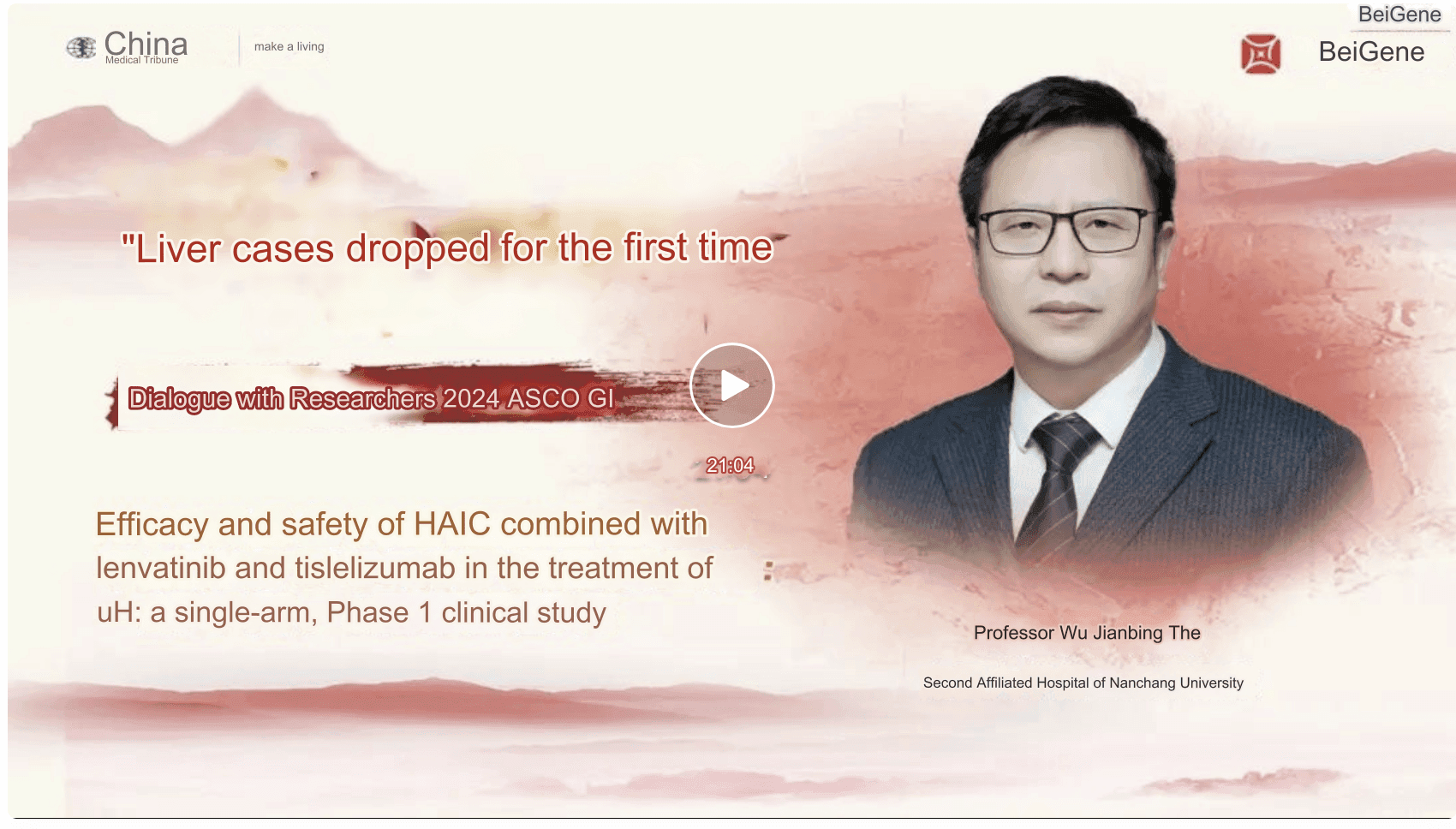 2024 ASCO GI |  Phác đồ ba thuốc HAIC + tislelizumab + lenvatinib mở ra một tình thế mới trong điều trị uHCC!