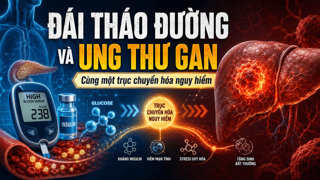 Đái tháo đường và ung thư gan: cùng một trục chuyển hóa nguy hiểm